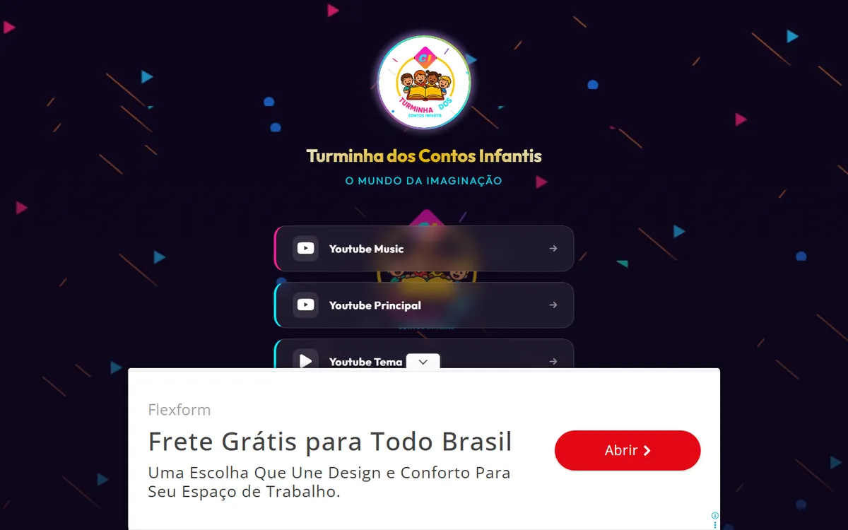 Site de Turminha dos Contos, feito pela ALK Support